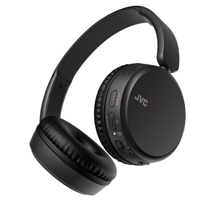 JVC Auriculares inalámbricos HA-S36W con micrófono Bluetooth, negros